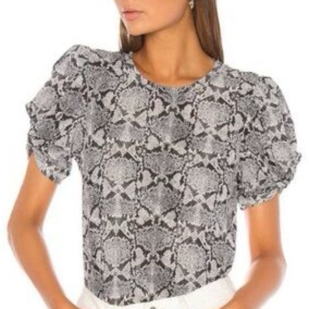 LIKE NEW A.L.C. Kati Puff Sleeve Top